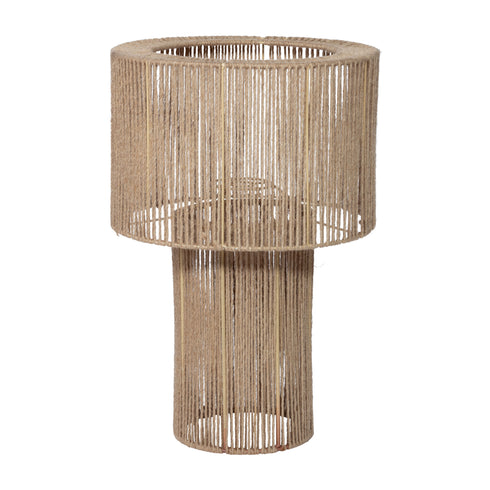 Tournelle, Lamp Shade, dia37xH57cm, Natural/Black